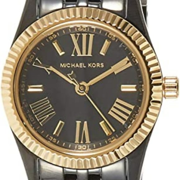 Michael Kors Women\'s MK3299 - Petite Lexington Black Watch